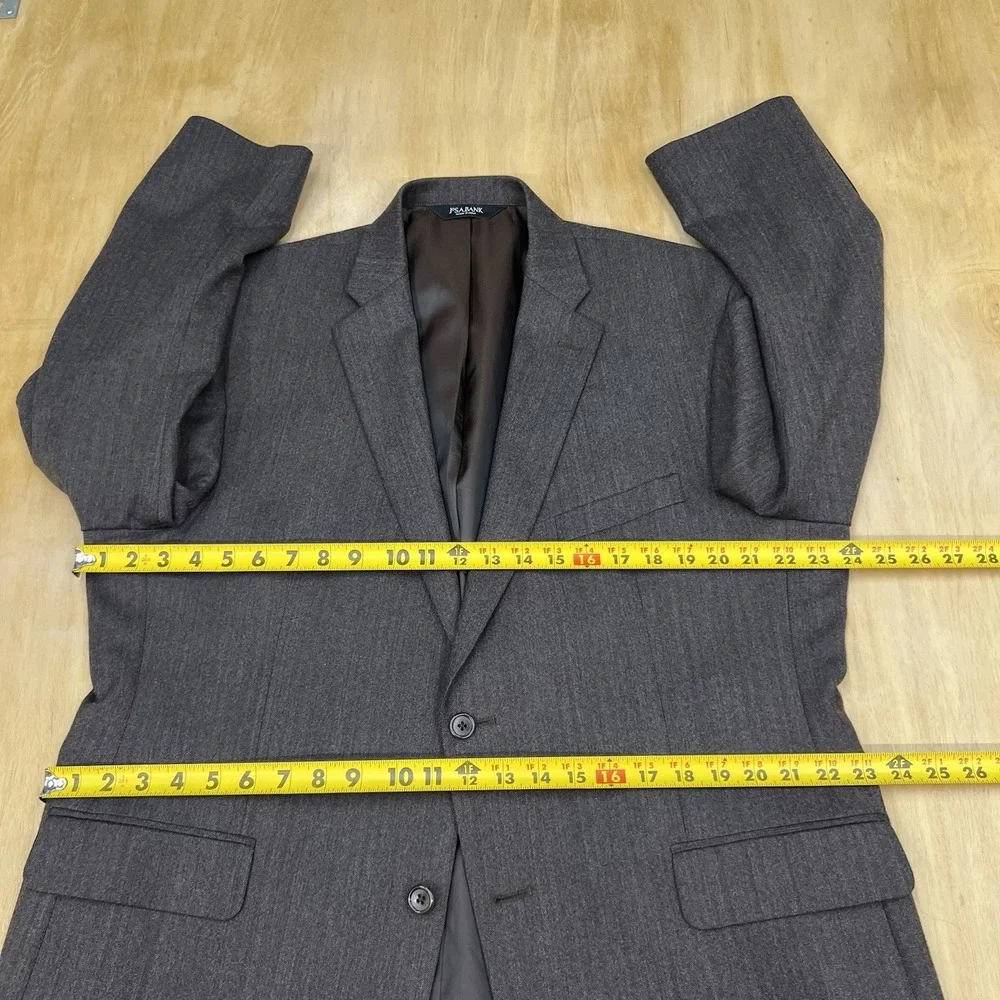 Jos A Bank Soft Tweed Blazer Jacket Sport Coat Mens 46R Tailored Fit Wool Brown